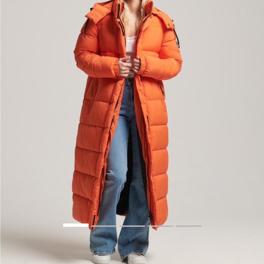 Superdry Black and Orange Jacket